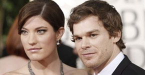 Michael C. Hall e Jennifer Carpenter no Golden Globe