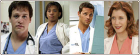 T.R. Knight, Chandra Wilson, Justin Chambers e Kate Walsh