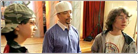 cena de Ice-T's Rap School