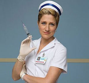 Edie Falco em Nurse Jackie