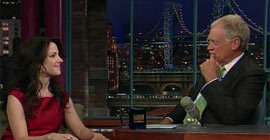 Mary-Louise Parker e David Letterman