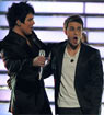 Kris Allen e Adam Lambert no American Idol