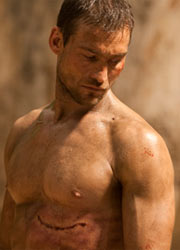 Andy Whitfield em Spartacus: Blood and Sand