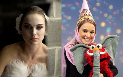 Natalie Portman -  Cisne Negro e Sesame Street