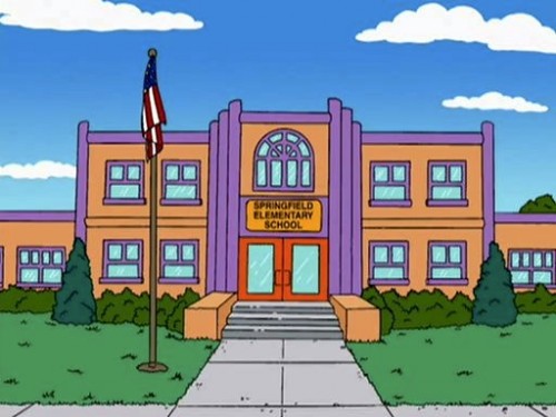 simpsons escola