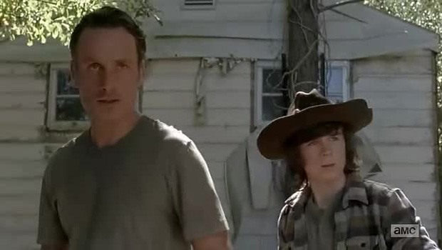 The Walking Dead 5x12 Rick e Carl